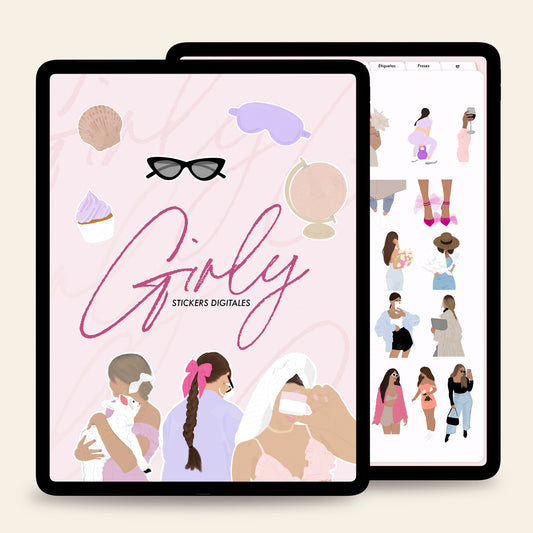 Girly Stickers Digitales