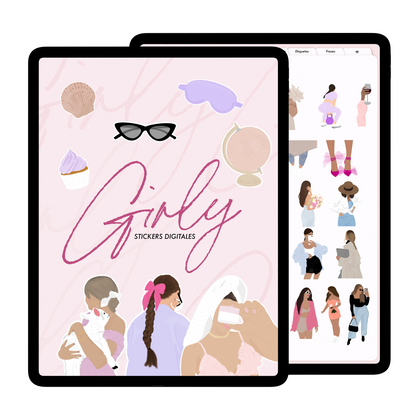 Girly Stickers Digitales