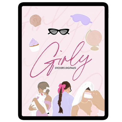 Girly Stickers Digitales